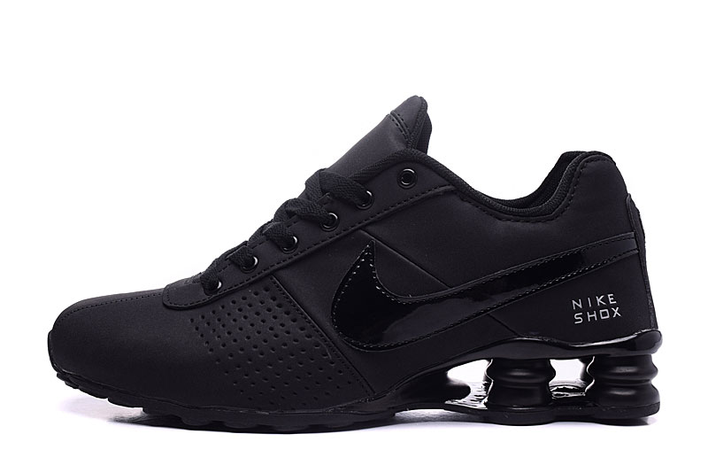 Nike Shox OZ D All Black Shoes - Click Image to Close